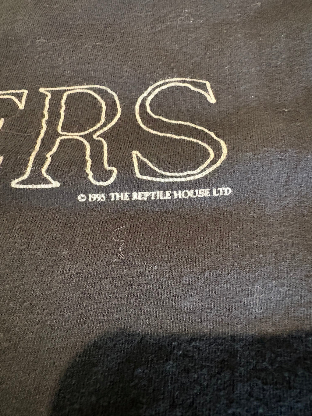 1995 Sisters Of Mercy Merciful Release Logo T-Shirt, Black, L-BoldPlay