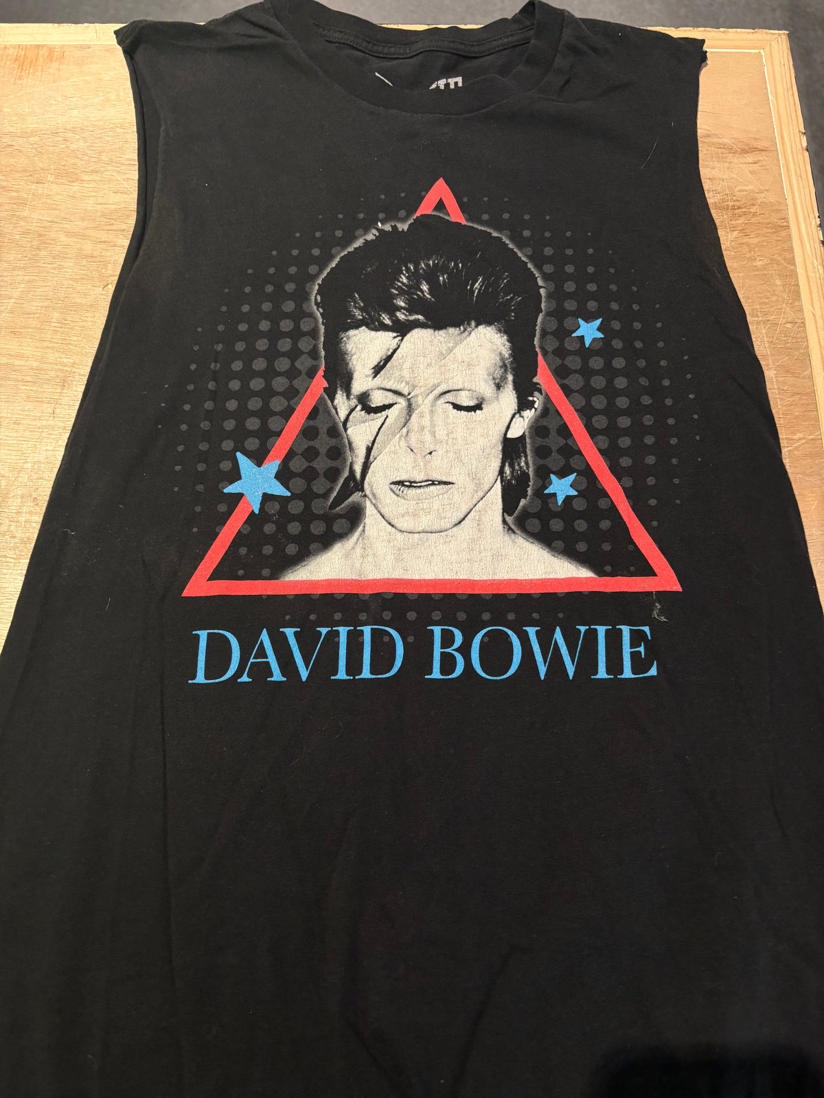 David Bowie Aladdin Sane DIY Cut Sleeveless Tank Top, Black, XS-BoldPlay