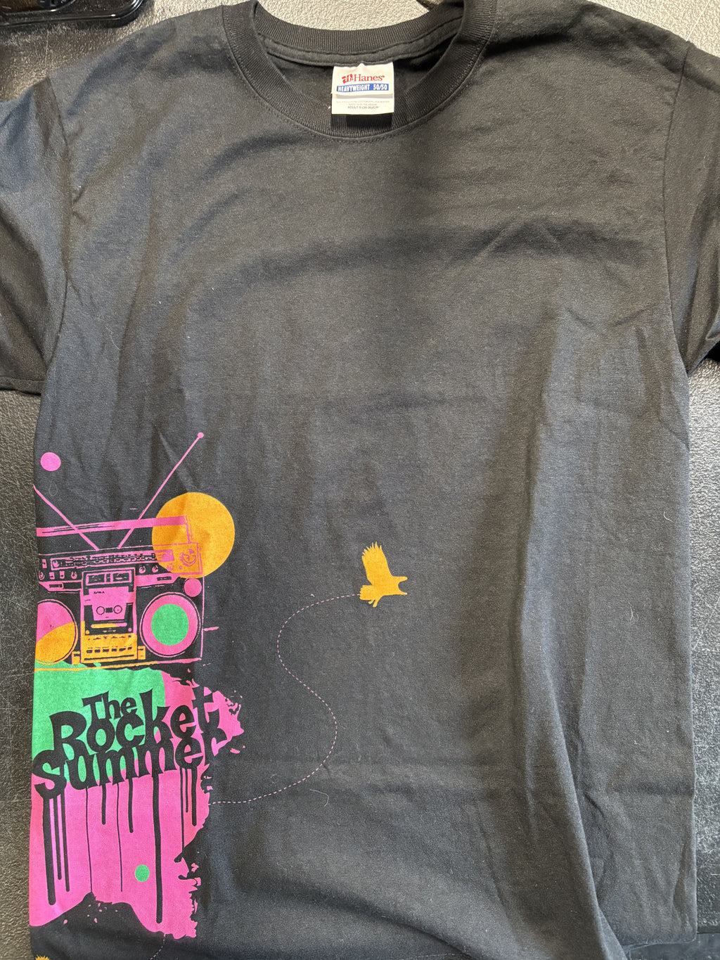 Rocket Summer Boombox T-Shirt, Black, S-BoldPlay