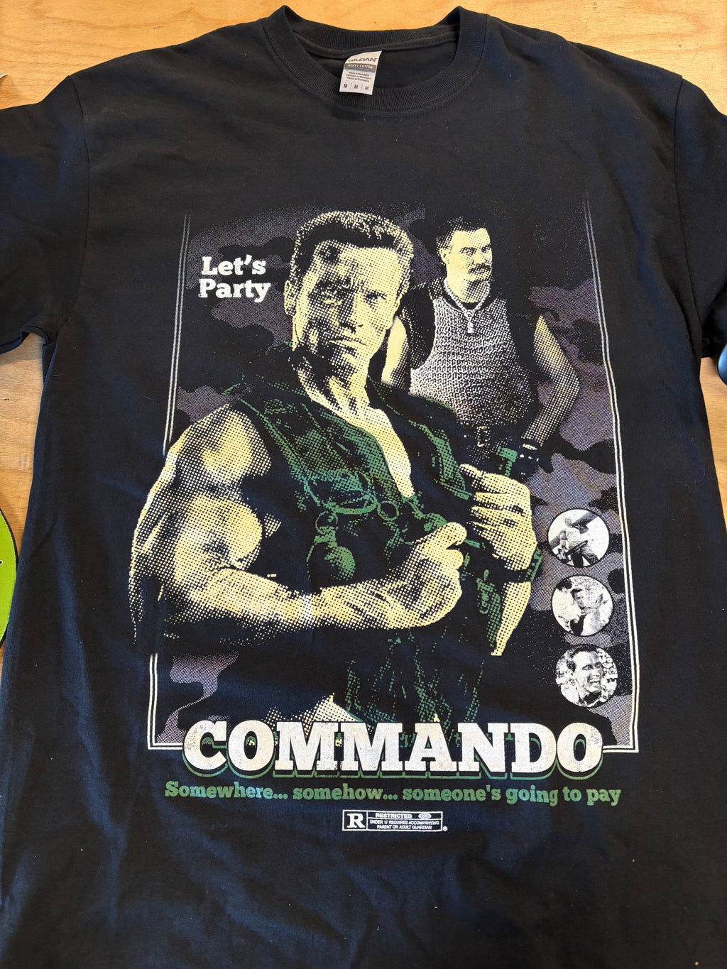 Commando Blow Off Some Steam T-Shirt, Black, M-BoldPlay