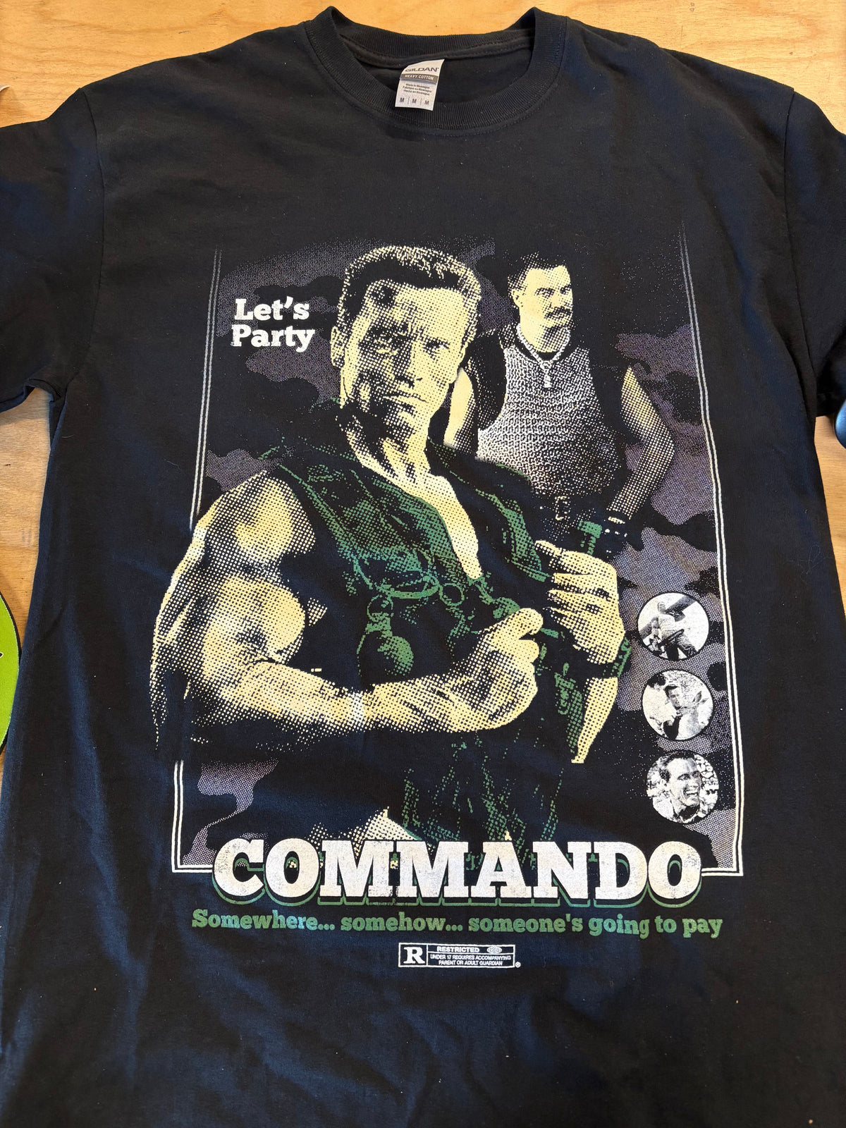 Commando Blow Off Some Steam T-Shirt, Black, M-BoldPlay