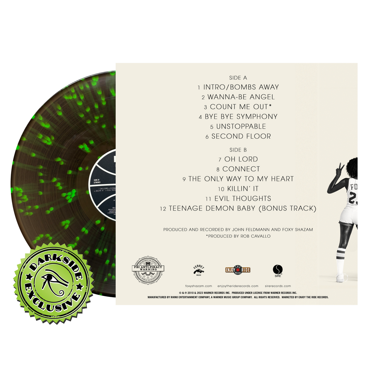 Foxy Shazam- Foxy Shazam (Darkside Exclusive Black Ice w/ Neon Green Splatter Vinyl)-BoldPlay