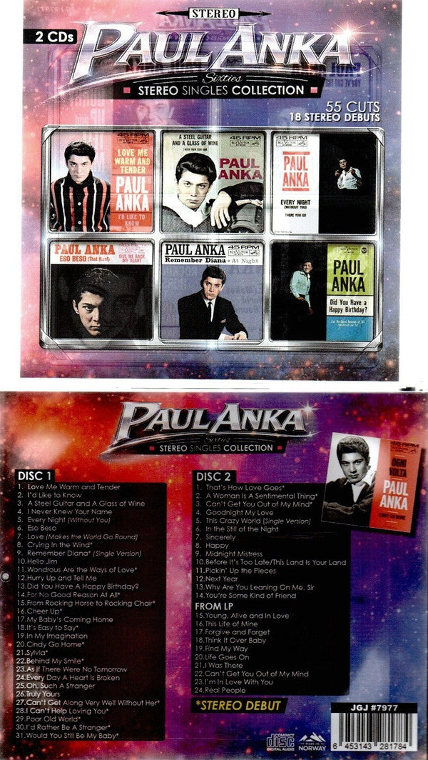 Paul Anka- Sixties: Stereo Singles Collection (CD)-BoldPlay