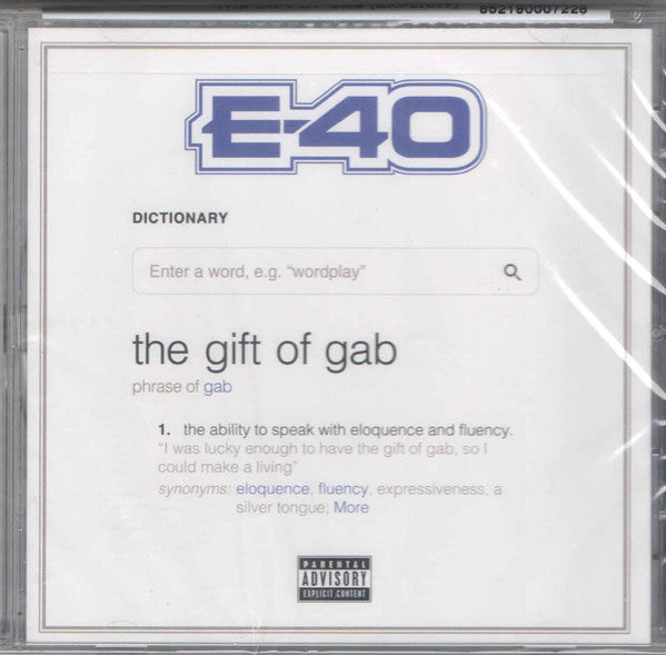 E-40- Gift Of Gab (CD)-BoldPlay
