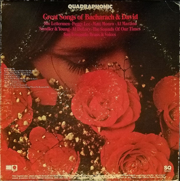 Various- Great Songs of Bacharach and David (Used Vinyl)-BoldPlay