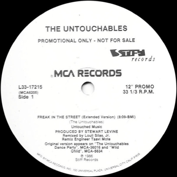 The Untouchables- Freak In The Street (12" Promo Single) (Used Vinyl)-BoldPlay