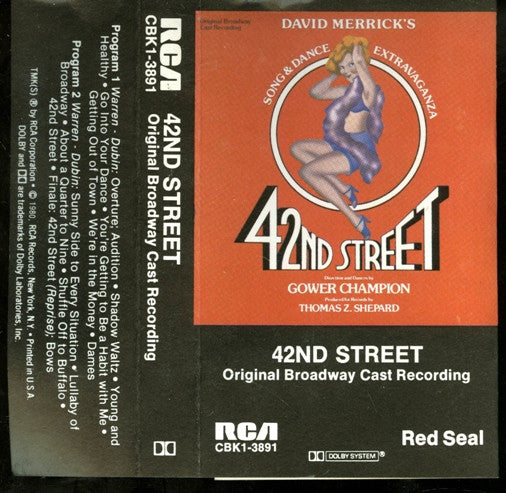 42nd Street Original Broadway Cast Recording (Used Cassette)-BoldPlay