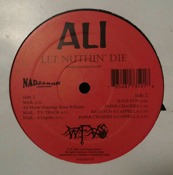 Ali- Let Nuthin' Die (Used Vinyl)-BoldPlay