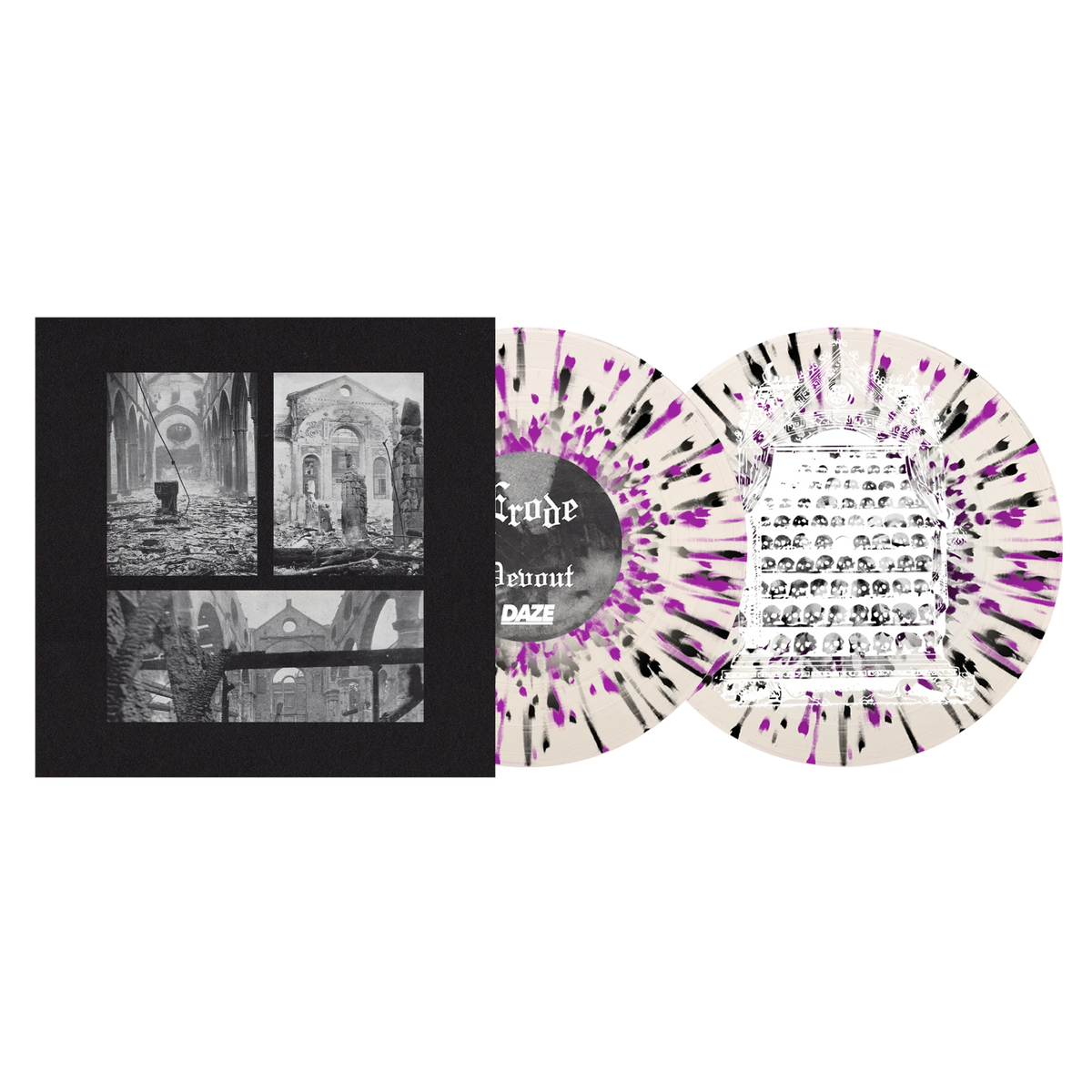 Erode- Devout (Clear w/Black & Purple Splatter) (DAZE Records) (Vinyl)-BoldPlay