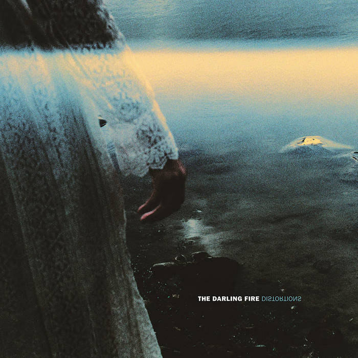Darling Fire- Distortions (Blue/Silver Merge w/ Magenta & Black Splatter Vinyl)(Top Seam Split) (Used Vinyl)-BoldPlay