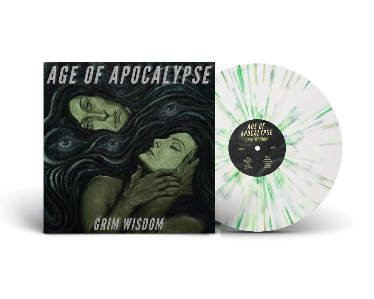 Age Of Apocalypse- Grim Wisdom (White w/ Green Splatter Vinyl)-BoldPlay