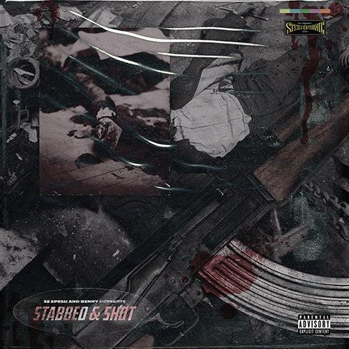 38 Spesh & Benny The Butcher- Stabbed & Shot (White W/ Red Splatter) (Used Vinyl)-BoldPlay