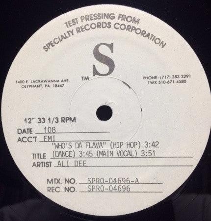 Ali Dee- Who's Da Flava (12")(Test Pressing) (Used Vinyl)-BoldPlay