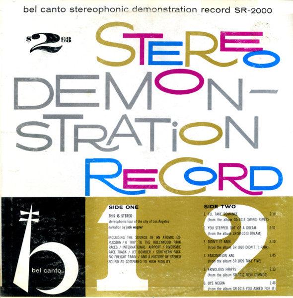 Various- Bel Canto Stereophonic Demonstration Record (Multicolor) (Used Vinyl)-BoldPlay