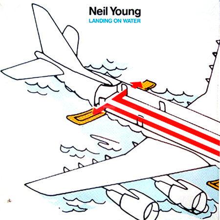 Neil Young- Landing On Water (Gold Promo Stamp On Sleeve) (Used Vinyl)-BoldPlay