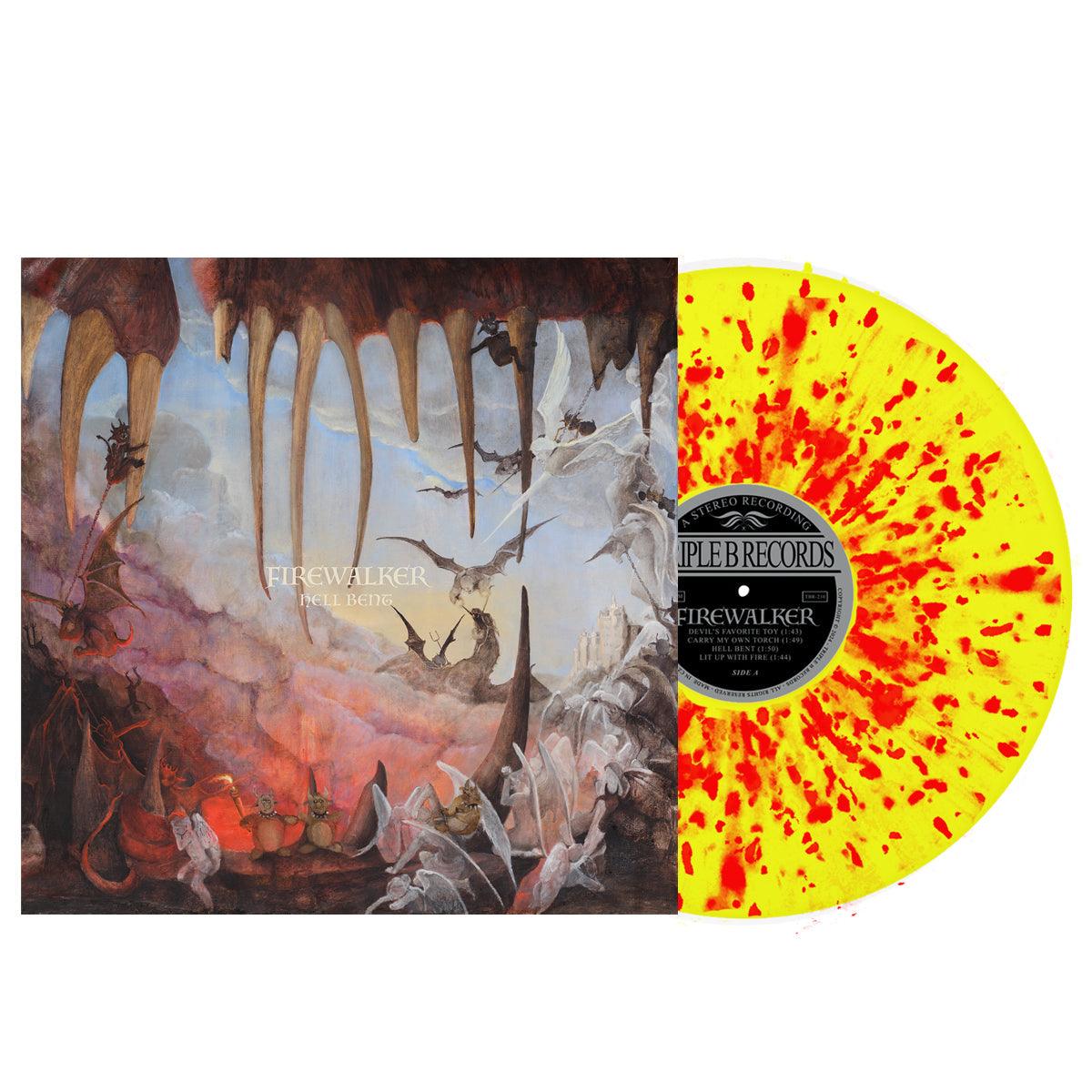 Firewalker- Hell Bent (Yellow w/Red Splatter) (Vinyl)-BoldPlay