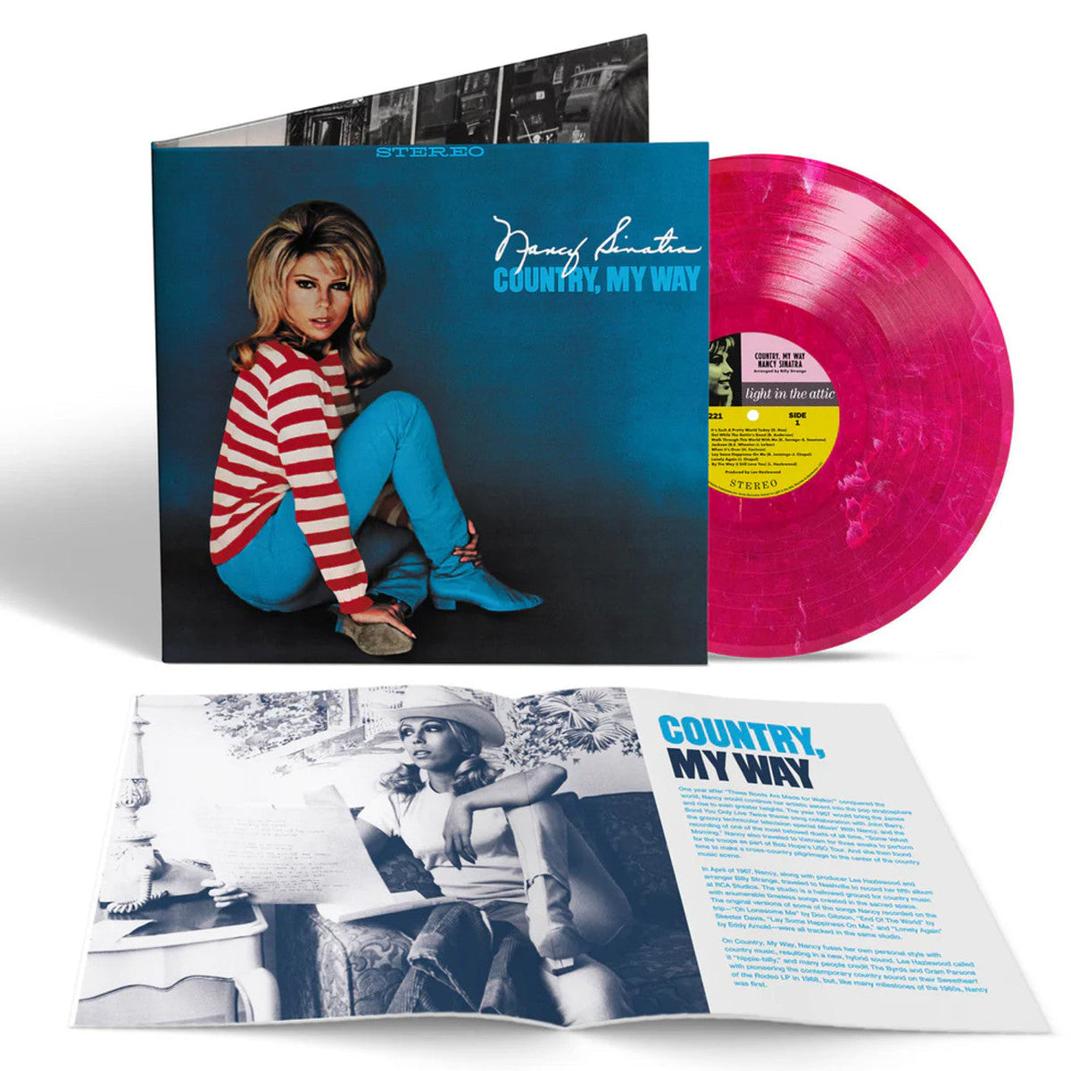 Nancy Sinatra- Country, My Way ("Hello LA" Red & White Swirl Vinyl)-BoldPlay