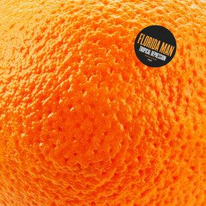 Florida Man- Tropical Depression (Orange Transparent/ White Pinwheel With Black Splatter) (Used Vinyl)-BoldPlay