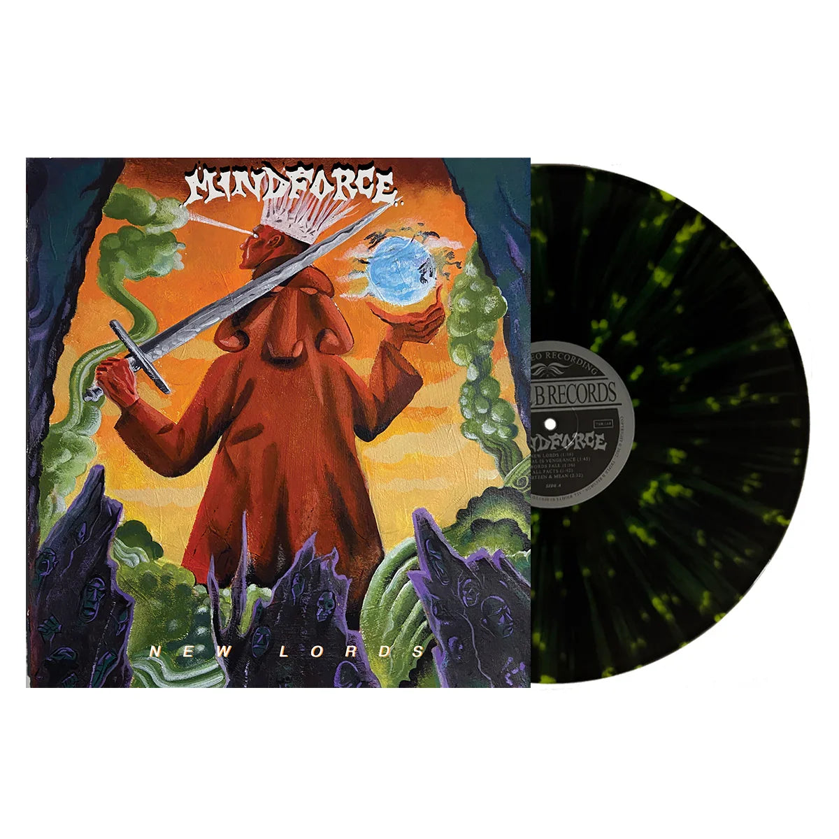 Mindforce- New Lords (Black Ice w/Neon Yellow Splatter Vinyl)-BoldPlay