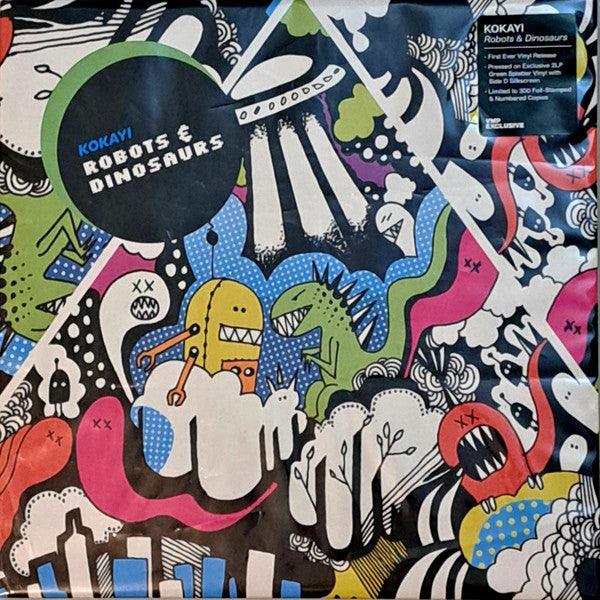 Kokayi- Robots & Dinosaurs (Green Splatter)(VMP Pressing) (Used Vinyl)-BoldPlay