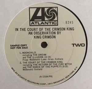 King Crimson- In The Court Of The Crimson King (DJ PROMO/MONO) (Used Vinyl)-BoldPlay